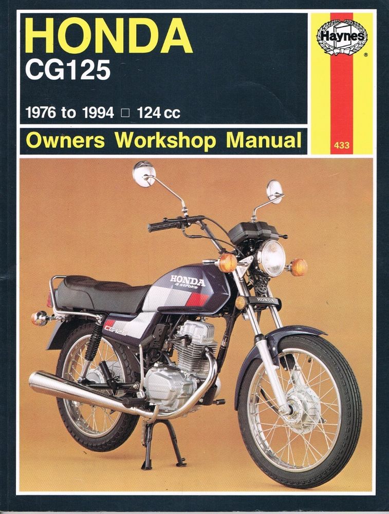Motorcycle Manuals & Literature Manual Honda CG125 19762007